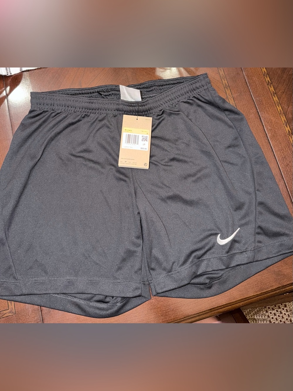 Nike Black Athletic Running Shorts with White Swoosh. 5” inseam. NEW!! Women’s